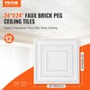 VEVOR 12-Pack 24 x 24 in Drop Ceiling Tiles -