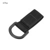 [PATIKIL] Belt Keeper Keychains, Set of 4, D-Shaped Thick Nylon