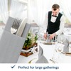 PAW - Linen Feel Napkins with Built-in Flatware Pocket, Airlaid