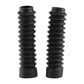 Bellows Motorcycle Fork Rubber Motorcycle Fork Cover Gaiters Gators Shock Absorbing Dust Cover 205 x 42 mm for Bellows Fork Bellows 36 mm Motorcycle Transalp 600 Fork Front, black