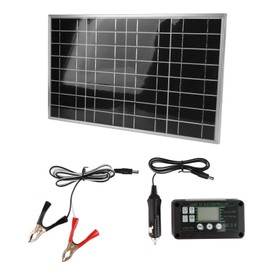 Kit de Panel Solar, Panel Solar Fotovoltaico Ecol¨®gico 30W Port¨¢til de Ahorro de Energ¨ªa para Autom¨®viles