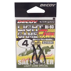 KATSUICHI DJ-93 Light Game Twin Hook #4 Fish Hook