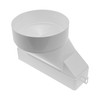 Vent Systems 204 x 60mm Rectangular Flat to Ø125mm Round