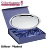 SILBERKANNE Berlin Oval Tray 22 x 30 cm Premium Silver