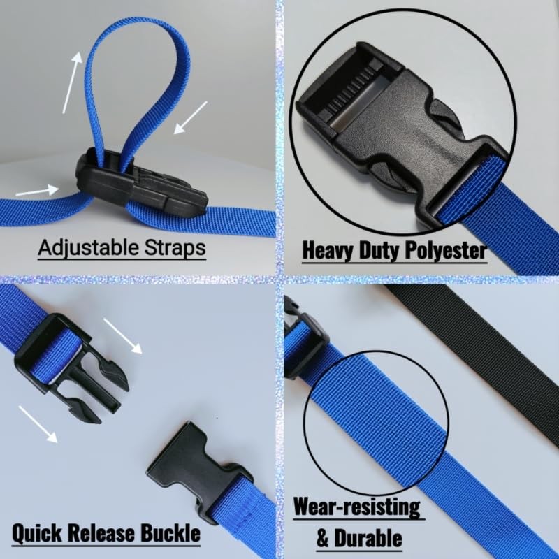 TsdL-one 6 Pack Boat Cover Tie Down Straps with Quick