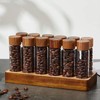 TREELF Coffee Bean Storage,Coffee Storage Container with Walnut Solid Wood