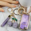 Rayslesan Sparkly Key Fob Cover with Cherry Keychain, Bling TPU