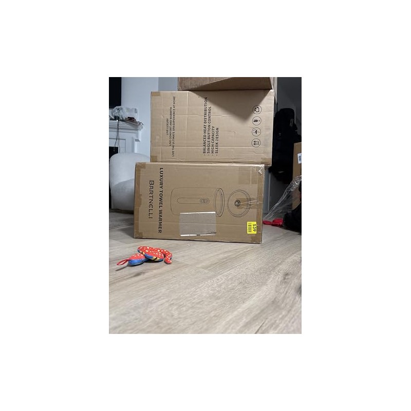 Luxury Towel Warmer, Digital Display, High Capacity Design, White