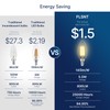 FLSNT 100W Equivalent LED Candelabra Bulbs, 800LM Dimmable B11 E12