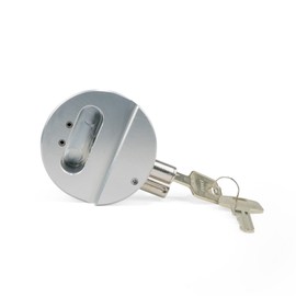 SLICK LOCK (qty2) AL-PL-2 - Hockey Puck Lock - Aluminum Security Lock - KEYED Alike