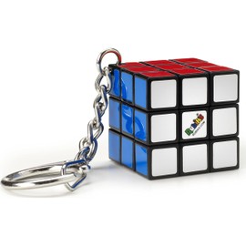 Rubik's 3 x 3 Key Ring Game Puzzle 3x3 Orginial Colour Matching – Classic Cube Problem Solving – Mini Version – 6064001 – Children's Toy Age 8+