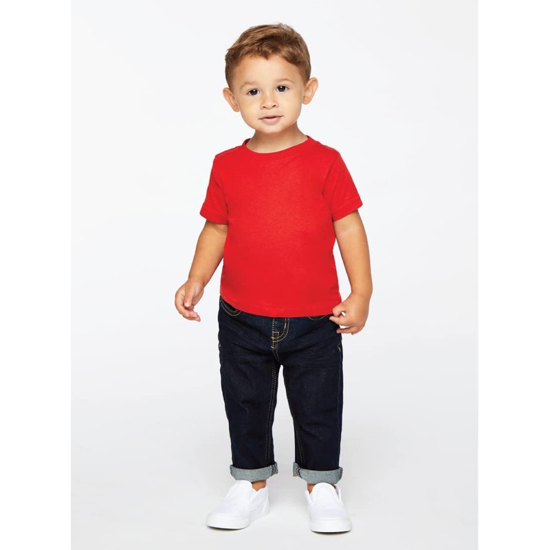 RABBIT SKINS Infant 100% Cotton Jersey Short Sleeve Tee, Light