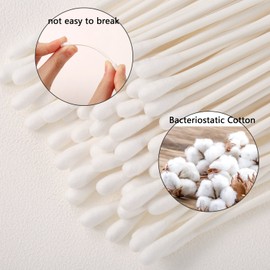 400 Pcs Cotton Swabs Double Precise Tips with Cardboard Sticks Cotton Disposable Buds for Makeup Cleaning Painting(Pointed and Spiral Head, Pointed and Round Head)