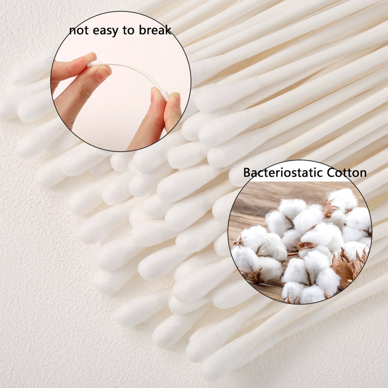 400 Pcs Cotton Swabs Double Precise Tips with Cardboard Sticks
