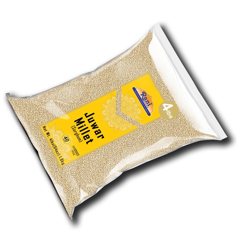 Rani Juwar Millet (Sorghum) Whole Ancient Grain Seeds 64oz (4lbs)