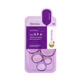 MEDIHEAL, Ampoule Mask (10 P), Hydration, Shine, Exfoliating Care, Chapped Dry Skin (The H.P.A)