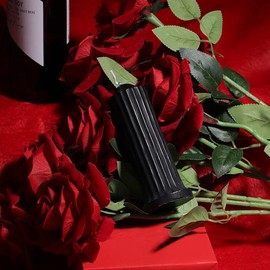 MMCCHB Low Temperature Candles, Romantic Candles, Drip Candles Made of Wax with Low Heat, Candles for Couples Valentine's Day (Black)