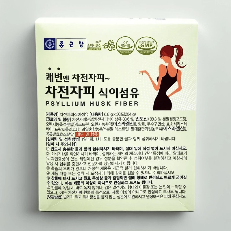 Chong Kun Dang Psyllium Husk Dietary Fiber 6g x 30