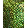 New Creations Fabric & Foam Lime Green Hologram Mermaid Fish