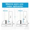 Topes para Puertas Chicon Pack 6 Magnéticos Acero Inoxidable con