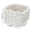 Woven Storage Baskets, White Basket Small Wicker Baskets for Home
