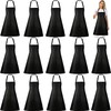 Incisite 12Pack Bib Apron,Aprons Bulk with 2 Pockets,Unisex Apron Bulk