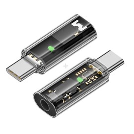 ChenYang 2 Pack USB C to 3.5mm Headphone Jack Adapter Support 16bits 48KHz HiFi Sound Quality with DAC Chip