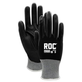 MAGID ROC 21G Ultra-Thin Polyurethane Palm Coated Work Glove - 12 Pair, Size 7/S - GP210