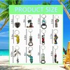 TSY TOOL 12 Pack of Florida State Keychain Metal Ring,