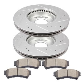 ANPART Disc Brake Kits - Front 11.75" Brake Rotors and Pads Kits Compatible For Ford For Fusion,For Lincoln MKZ,For Lincoln Zephyr,For Mazda 6,For Mercury Milan