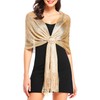 Sparkling Metallic Shawls and Wraps for Evening Party Formal Dresses