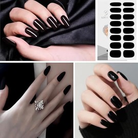 Pegatinas de Uñas, Full Cover Nail Stickers Calcomanías | Color Sólido Nail Art Stickers, Envoltura Completa Pegatinas de Uñas