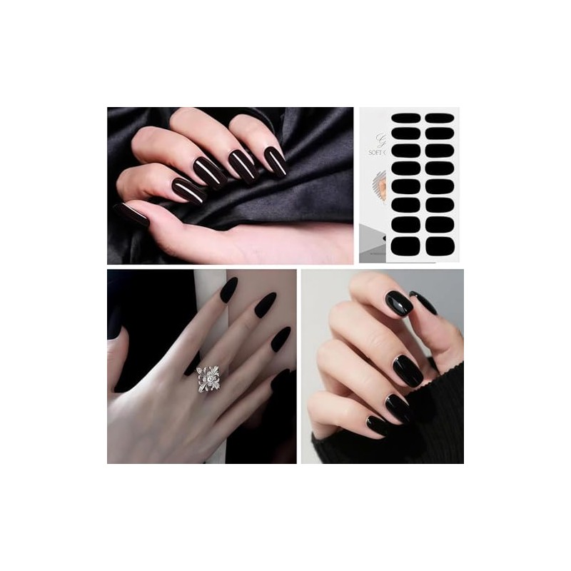 Pegatinas de Uñas, Full Cover Nail Stickers Calcomanías | Color