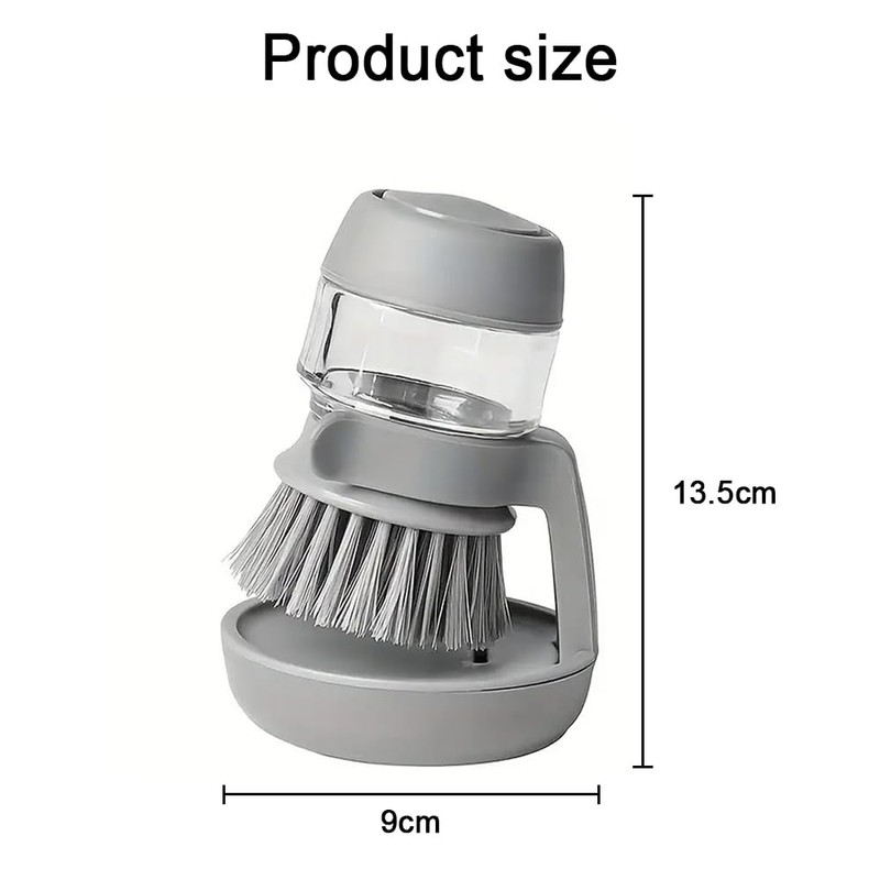 TOMVAES Pot Brush with Soap Dispenser, Soap Dispensing Palm Brush,