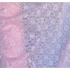 Nice fabrics Pink Polyester Sheer Mesh Floral Pattern Raschel Lace