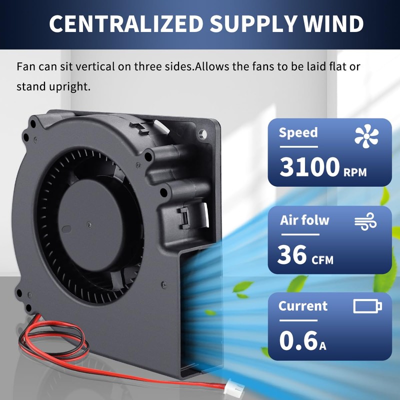 Wathai 120mm x 32mm 24V Centrifugal Small Blower Fan 24