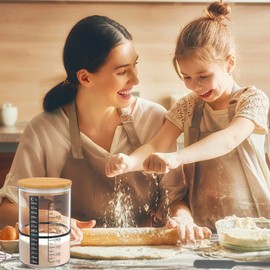 OKYMOTOR 2 Pack Pro Sourdough Bread Starter Kit,34 oz sourdough jar Thermometer Strips and Breathable Covers for sour dough bread & sourdough starter kit- sourdough bread baking supplies.