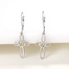 YL Celtic Knot Cross Earrings Sterling Silver Dangle Drop Earrings
