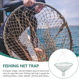 FRCOLOR de Pesca Plegable para Jaibas y Camarones, Red de Pesca Manual Portátil, Ligera, sin Instalación, para Captura de Cangrejos y Camarones Varios Estilos