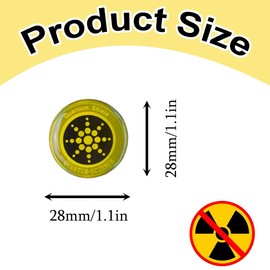 HUSABEJAIN 8 PCS Anti-Radiation Shield Gold EMF Protection Stickers 5G Radiation Protection for Cell Phones Computers Electronic Devices