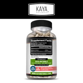 Kaya Naturals Berberine HCL Extract 1200mg - Immune System - Gluco Levels - Gut Health (Vegetarian, Non-GMO & Gluten-Free) Berberine Supplement (180 Count (Pack of 1))