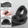 GAGIRA 5Pcs 2-1/16"ID, 2-1/2"Drill Hole Black Rubber Grommets, Top Hat