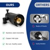sagetta Black Bathtub Spout with Diverter Combo Bathtub Fuacet Fits
