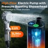 Portable Shower for Camping, Rechargeable Portable Shower Pump with LED