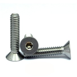 MonsterBolts - #10-24 x 1" Flat Head Socket Cap Screws, ASME B18.3, Stainless Steel, 10 Pack