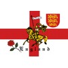 St George Charger Flag, England 3 x 5ft with English