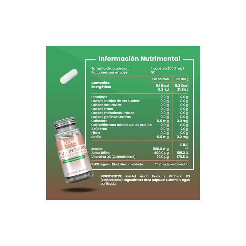 Myo Inositol Pack por 3 - Flow Supplements - Vitaminas