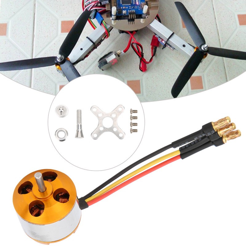 Professional A2212 Outrunner Brushless Motor High Power Motor Parts for