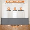 Upgrade 200 inch Extra Wide Retractable Baby Gates, 42 inch