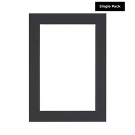 9x11 Mat Bevel Cut for 7x9 Photos - Acid Free Black Precut Matboard - For Pictures, Photos, Framing - 4-ply Thickness